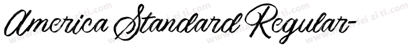 America Standard Regular字体转换